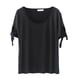 thumbnail image 3 of Camiseta de manga corta de talla grande para mujer, diseño clásico de con agujero en , 5 tamaños 1XL jinwen Tops de talla grande para mujer, 3 of 8
