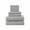 Gray, variant on 8 Piece Towel Set 100% Cotton, 2 Bath Towels 27x55, 2 Hand Towels 13x29 and 4 Washcloths 13x13 - Ultra Soft Highly Absorbent Machine Washable Hotel Spa Quality - Gray