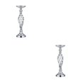 thumbnail image 1 of Jumpingount Estante de flores de metal resistente para exhibir hermosas flores y jarrones Centro de de flores de metal plateado plata 2Conjunto, 1 of 6
