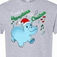 thumbnail image 4 of Inktastic I Want a Hippopotamus for Christmas Hippo in Santa Hat T-Shirt, 4 of 5