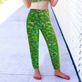 thumbnail image 5 of Byoo Girls Glitter Leopard Print Leggings Straight Leg Tights Child Slim Fit Capris, 5 of 6