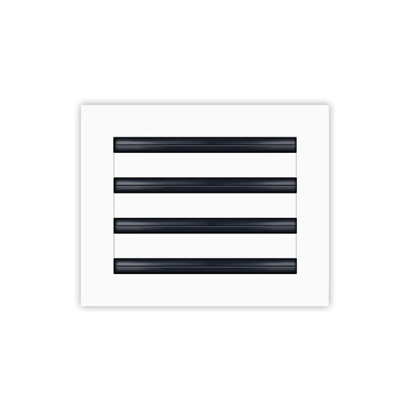 BUILDMART - 10x8 Modern AC Vent Cover - Decorative White Air Vent - Standard Linear Slot Diffuser - Register Grille for Ceiling, Walls & Floors - Texas Buildmart