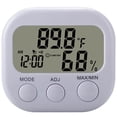 thumbnail image 1 of Medidor De Humedad De Temperatura Digital Termómetro Higrómetro Electrónico Para Interiores En El Hogar Alta Precisión Con Función De Sincronización De Reloj Despertador Para Oficina Sala De Estar Noticed TO004399-00, 1 of 7