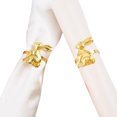 thumbnail image 4 of Product Category Tableware 2 Napkin Ring Decoration Set Gold Rabbit—Metal Rabbit Holder for Indoor Dinner Table Spring Home, 4 of 6
