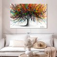 thumbnail image 2 of Elephant Stock Festival Flavour Tree Wall Art - Horizontal Canvas Wall Art - Living Room Wall Decor - Floral And Botanical Canvas - White And Black Decor By Ashvin Harrison - 51" x 34", 2 of 4