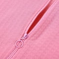 thumbnail image 4 of Women‘s Zipper Robes 3/4 Sleeve Zip Front Robe Knee Length Lightweight Housecoats with Pockets, 4 of 10