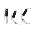 thumbnail image 2 of SOPOTUTU 3pcs Disabled Cutlery For Adults Adaptive Utensils Set Black TPR PP Stainless Steel With Bendable Features, 2 of 6