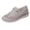 Beige, variant on Walking Shoes for Women Boho Print Hollow out Lace up Flat Shoes 2026 Fashion Round Toe Wide Width Oxfords Black Size 7.5