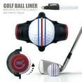 thumbnail image 4 of Liner de Balle de Golf Rotatif à 360 Degrés, Marqueur, Stylo de Positionnement pour Golf, Outils de Golf Rouges, 4 of 6