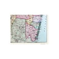 thumbnail image 2 of Historic County Map - Monmouth County New Jersey - Wolverton 1889 - Vintage Wall Art, 2 of 4