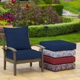 thumbnail image 5 of ARDEN Outdoor Deep Seat Cushion Set, 22 x 24, Water Repellent, Fade Resistant 22 x 24, Sapphire Blue Leala, 5 of 12