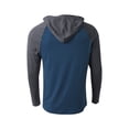 thumbnail image 2 of A4 N3416 Mens Topflight Hooded Tee - Navy/Chr Heather - L, 2 of 2