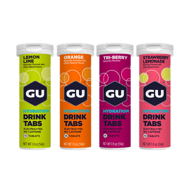 GU Energy Hydration Drink Tabs, Assorted Flavor Variety Pack, 4 Tubes, 48 Count