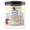 Find Your Happy Place Scented Candle Cozy on a Snow Day Warm Vanilla and Cashmere 7 oz