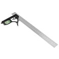 thumbnail image 1 of Combination Square Angle Ruler, 45/90 Degree 300mm Adjustable Adjustable Angle Ruler, Woodworking Tools For Carpentry Tools Woodworking Hardware Carpenter Tools, 1 of 8