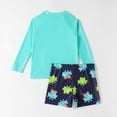 thumbnail image 7 of WOYY Boys' UPF 50+ Quick Dry Rash Guard & Swim Shorts 2-Piece Swimsuit, Sizes 3-8, 7 of 7