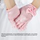 thumbnail image 2 of Guantes de satén para niñas, guantes con lazos de vestir de princesa para fiesta de actuación, boda (rosa S), 2 of 7