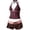 Pink, variant on longantii Y2k Vintage 2 Pieces Bikini Set Coquette Halter Tankini Top with Shorts Whimsy Polka Dot Beach Swimsuit Vacation Outfit 2026 Blue S