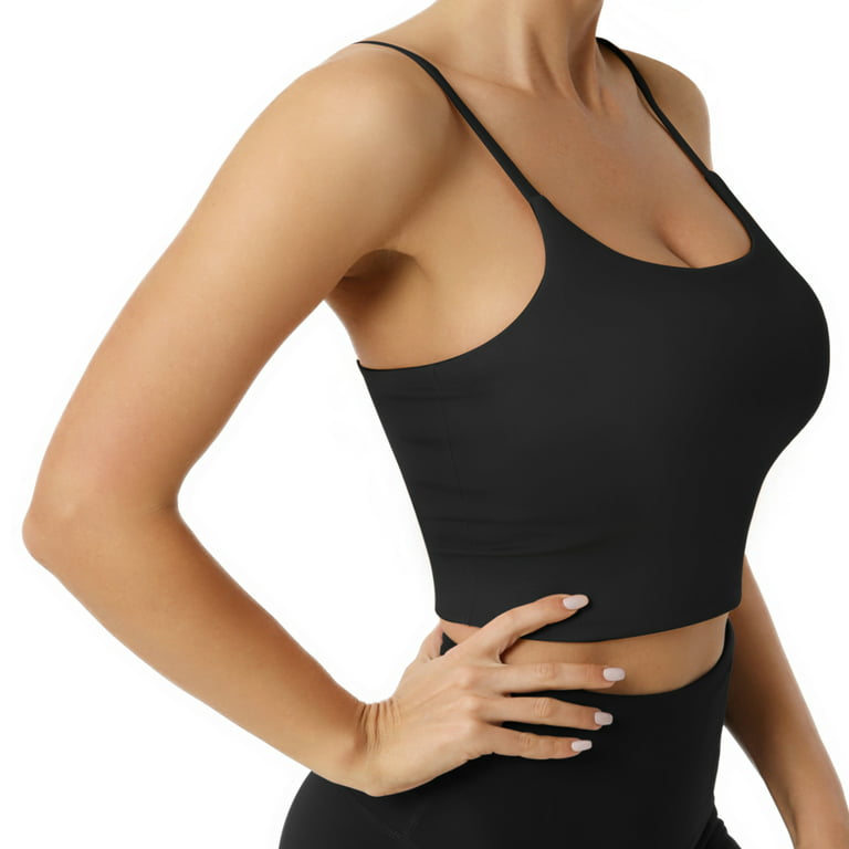 Racerback Tank Top With Seamless Bra Insert (6-Pack) - Waist Length -  Ribbed Slimming Fit - Removable Bra Pad Insert - 92% Nylon 8% Spandex, 7321104