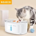 thumbnail image 2 of ROJECO 2.5L Automatic Cat Water Fountain For Multiple Pets Drinking Fountain Drinker Dual Bowls Smart Cat Water Dispenser ShopWise Round, 2 of 8