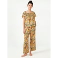 thumbnail image 5 of Joyspun Women's Smocked Gauze Sleep Top, Sizes S to 3X, 5 of 6