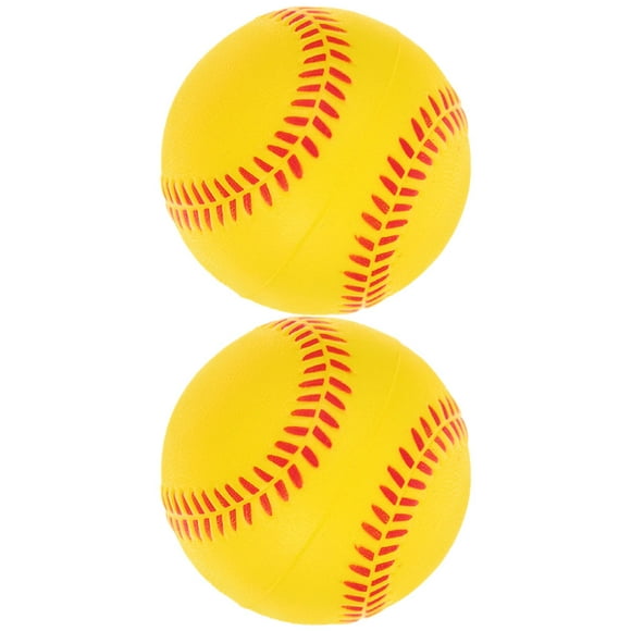 UPOUART 2Pcs Soft PU Sponge Baseballs for Beginner Training Indoor Outdoor Use