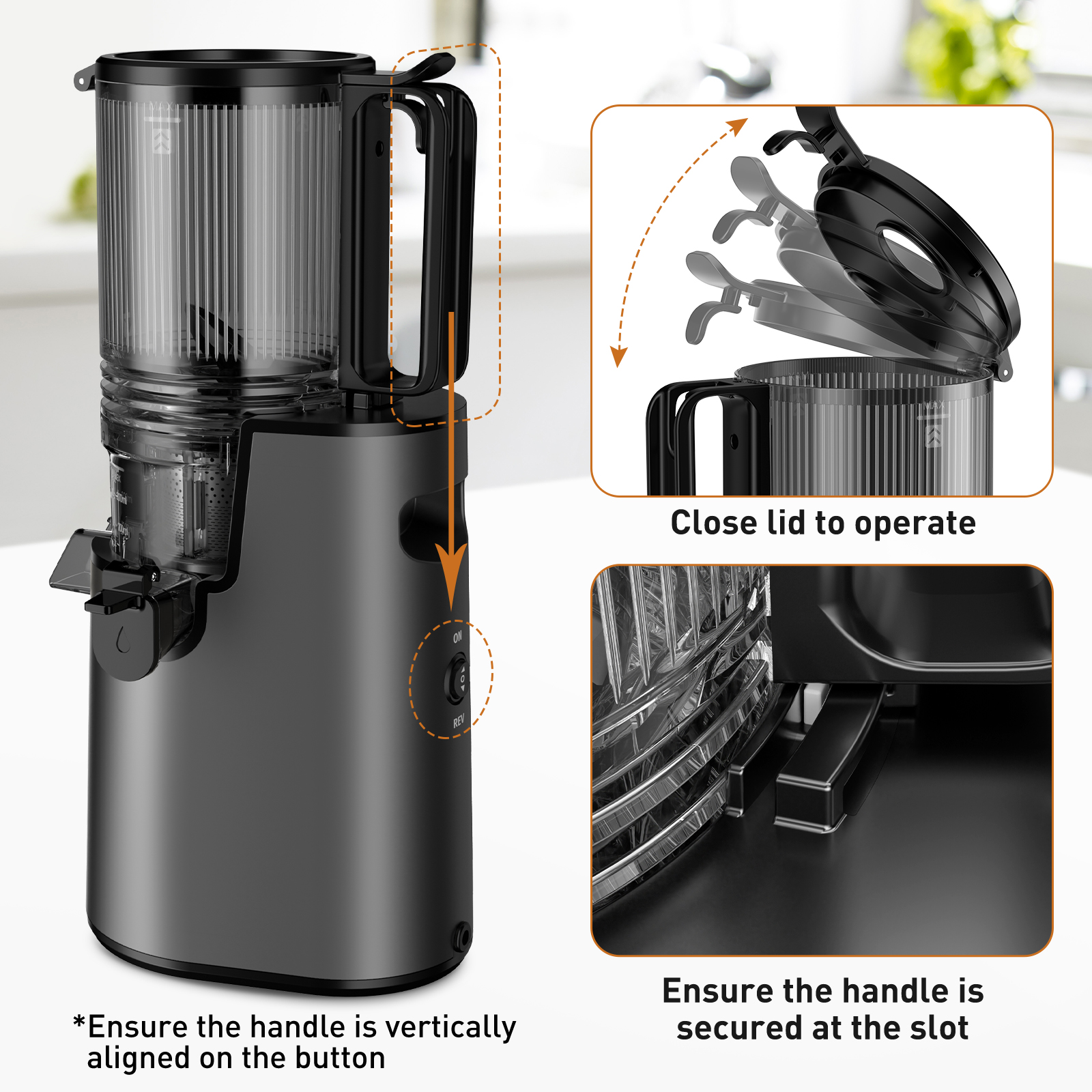 Darkiron Cold Press Masticating Juicer photo 7