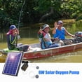 thumbnail image 5 of 6W Solar Pump Fish Tank Oxygenator Aquarium Aerator Air Pump Fishing Aerator with 2 Air Bubble Stones for Garden Fish Tank Pool Pond, 5 of 7