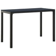 thumbnail image 3 of vidaXL 3 Piece Garden Dining Set Steel and WPC Black, 3 of 5