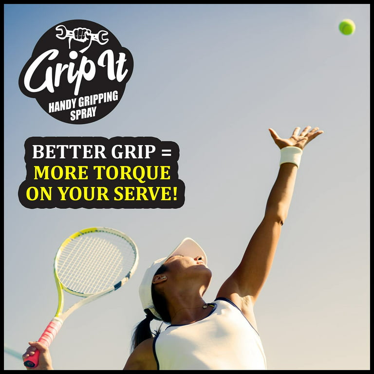 Grip-iT Hand Grip Spray - Improved Pole Grip and Tennis Grip - Liquid Chalk  Replacement - Supplement Your Tennis Grip Tape - Better Pole Grip for Pole