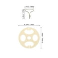 thumbnail image 2 of UPOUART 6Jgo Clips Metálicos Para Asiento De Con Flor De Ciruelo Y Fijadores Plásticos Duraderos, 2 of 7