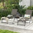 thumbnail image 4 of Costway Patio Folding Chaise Lounge Chairs with 6-Level Backrest Reclining Chairs, 4 of 9