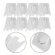 thumbnail image 2 of 10 piezas de clips para estante de congelador, soporte de estante de refrigerador, hebillas cuadradas de repuesto, ganchos de acero inoxidable, clip de soporte para estante de refrigerador, 2 of 7