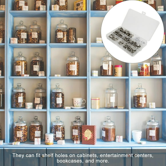 KAKOWELY 160pcs Removable Shelf Hole Board Cabinet Support for Homeowners