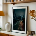 thumbnail image 5 of Figueroa, DTLA 02 - Los Angeles California Photography Cityscape Nightlife Skyline Architecture Street Photography Night Sky Black Framed Wall Art Print 5 x 7 inches, 5 of 8