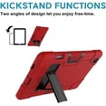thumbnail image 5 of Mignova for Samsung Galaxy Tab S6 Lite 10.4 inch Case Kids Friendly Heavy Duty Drop Shock Proof Armor Defender for Samsung Tab S6 Lite 10.4 inch 2020 2022 Model SM-P610 P613 P615 T619 (Red+Black), 5 of 6