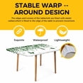 thumbnail image 4 of Green Spring Botanical Table Cloths for 5 Foot Rectangle Tables, Weeping Eucalyptus Butterfly Patio Waterproof Elastic Fitted Tablecloths, Washable Rectangular Table Cover for Camping, 4 of 8