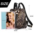 thumbnail image 2 of Mochila monedero para mujer de piel sintética antirrobo, mochila de viaje, bolso de hombro de moda para mujer con bolso pequeño, 2 of 6
