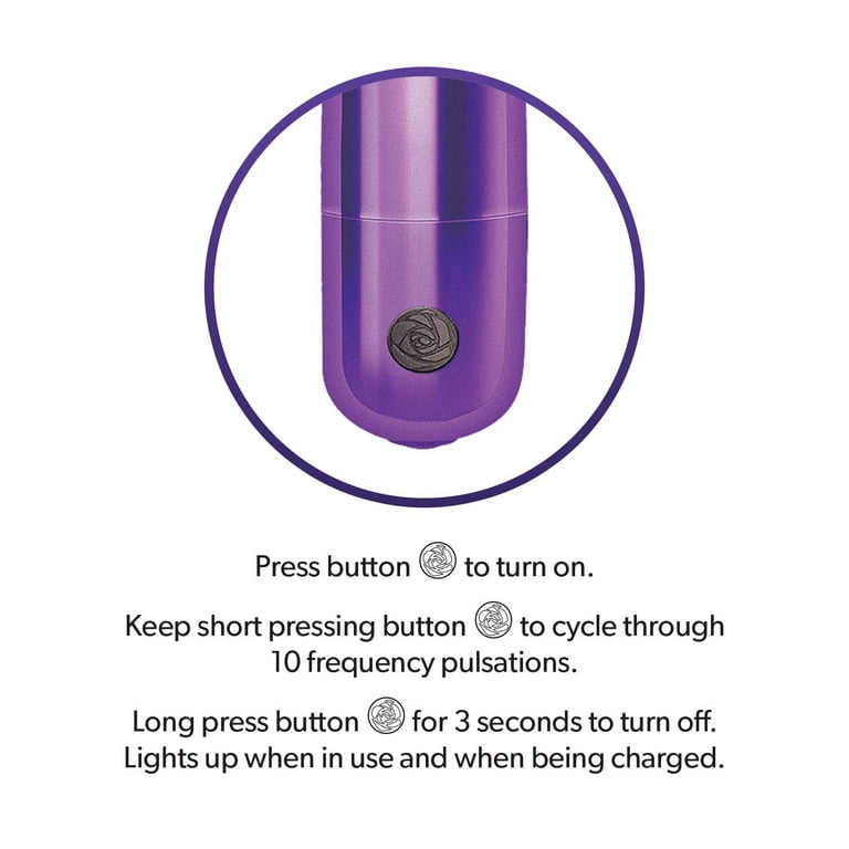 how to turn on a bullet vibrator Black Rechargable Bullet Vibrator main image 0