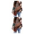 thumbnail image 2 of sweethay Camisa de poliéster para mujer, blusa Bohemia plisada de cuello de verano para interiores y exteriores, salidas diarias, camisas para Verde S 2Conjunto, 2 of 6