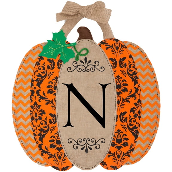 Custom Décor Pumpkin Monogram N Hang Around
