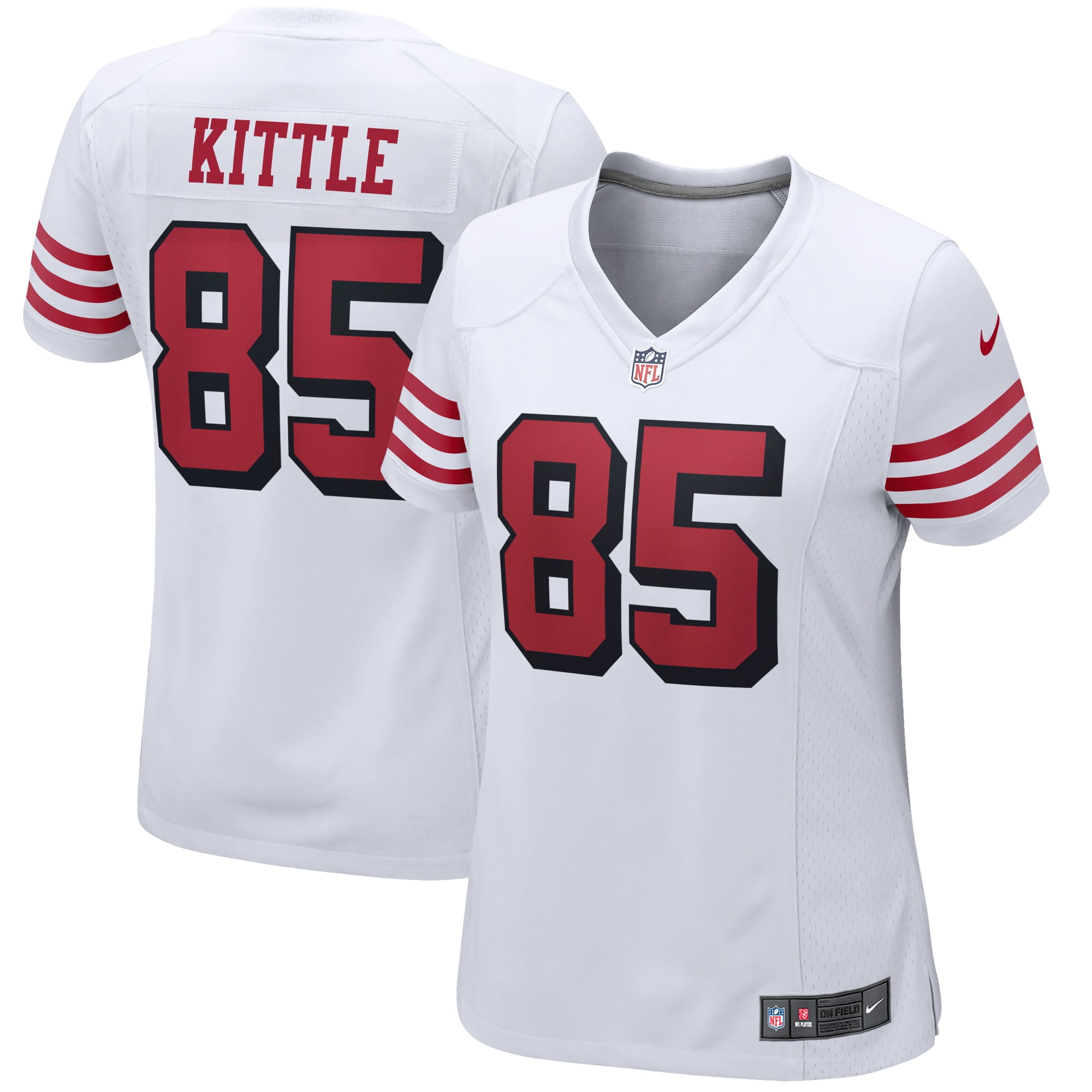 George Kittle San Francisco 49ers Nike Women's Alternate Game Player Jersey - White ...