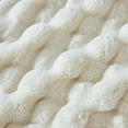 thumbnail image 6 of 50x60 Inches Ultra-Soft Fuzzy Faux Fur Plush Throw Blanket, Thick Warm Sherpa Couch for Sofa Bedroom Camping Decorative, Cozy Warmth, Bubble Ivory, White, 6 of 6