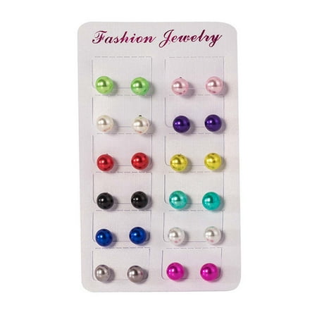 

Panel Clamps 12 Pairs Assorted Multiple Stud Earrings Set For Women Round Earring Set Multicolor Screen Clamps 6 1/2 Screen Light Set Baby Monthly Picture Light Photography Set Boxes for Packaging