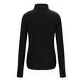 thumbnail image 6 of UTSJKR Women's Long Sleeve Mock Turtleneck Tops Ribbed Shirts Fleece Soft Thermal Undershirts Tee Casual Solid Pullover Black M, 6 of 9