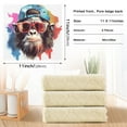 thumbnail image 3 of 6 Packs Cool Gorilla and Sunglasses Kitchen Dish Towels Soft Absorbent Dish Cloths 11"x11", 3 of 9