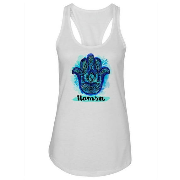 Hamsa Amulet Racerback Tank Women -Image by Shutterstock, Female x-Small