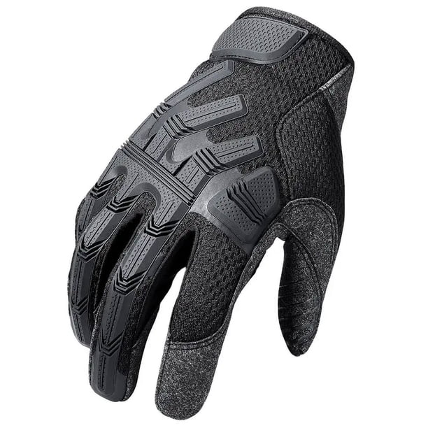 Guantes de seguridad con capacidad para pantalla táctil para hombres, guantes de trabajo con protección contra impactos y absorción de vibraciones (camuflaje - extragrande)Guantes tácticos p