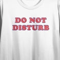 thumbnail image 2 of Do Not Disturb Women's White Cropped Tee-Large, 2 of 3