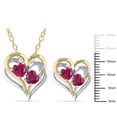 thumbnail image 4 of Everly Women's Created Ruby Sterling Silver Jewelry Set, 4 of 7